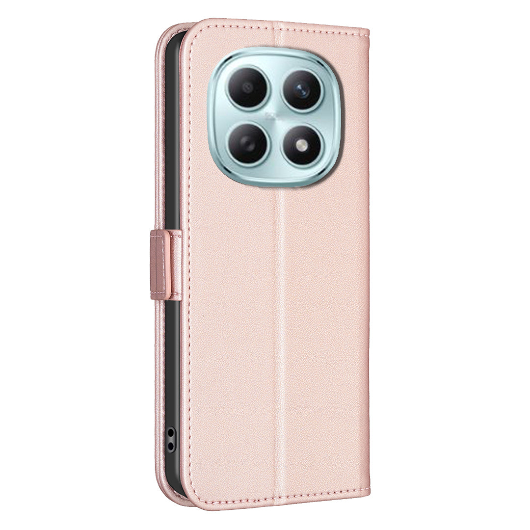For Xiaomi Poco M8 5G / Redmi Note 15 5G (Global) / 15 4G (Global) Case BINFEN COLOR BF31 PU Leather Flip Folio Phone Wallet Cover - Pink