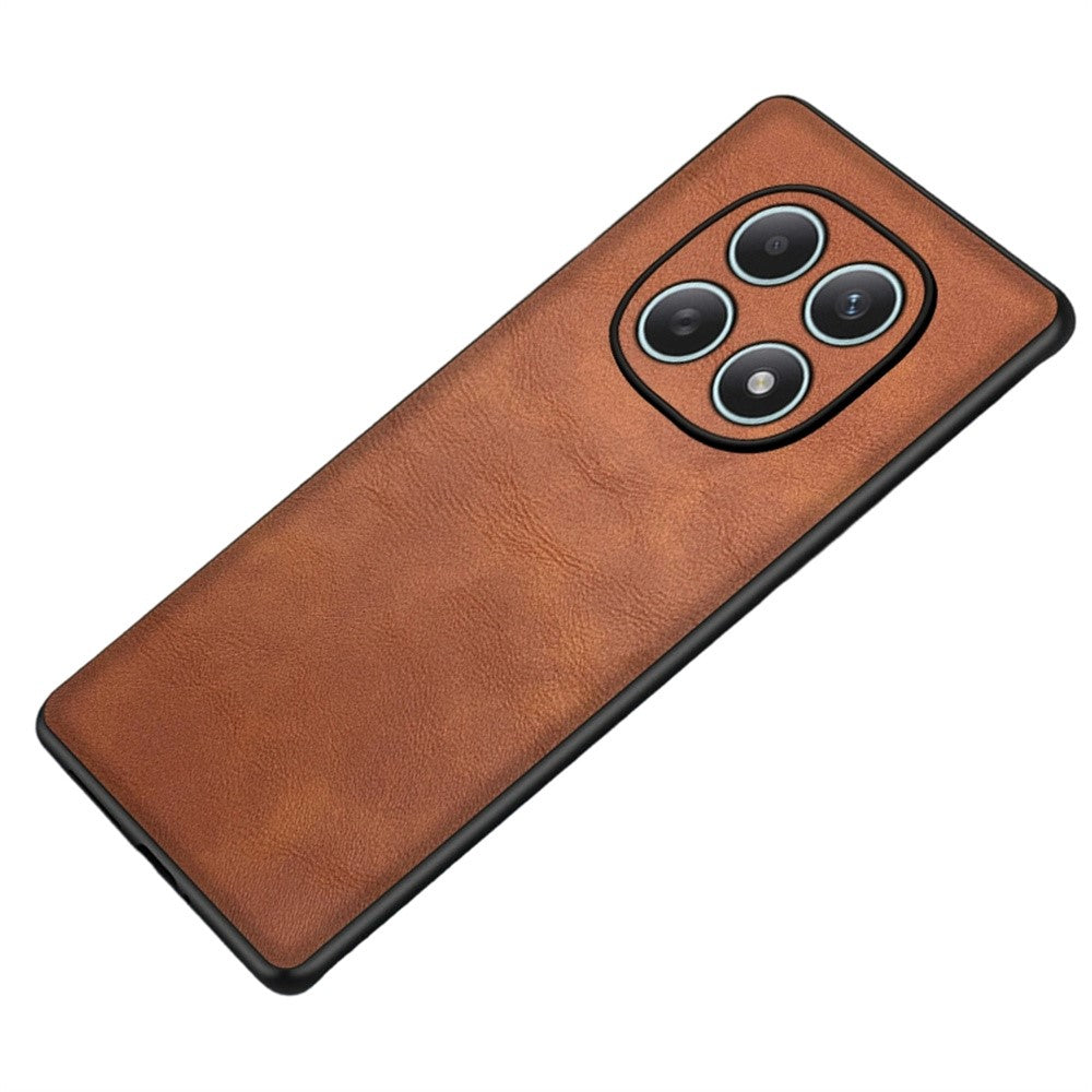 Phone Case For Xiaomi Poco M8 5G / Redmi Note 15 5G (Global) / 15 4G (Global) Retro Leather Coated PC + TPU Phone Cover - Brown