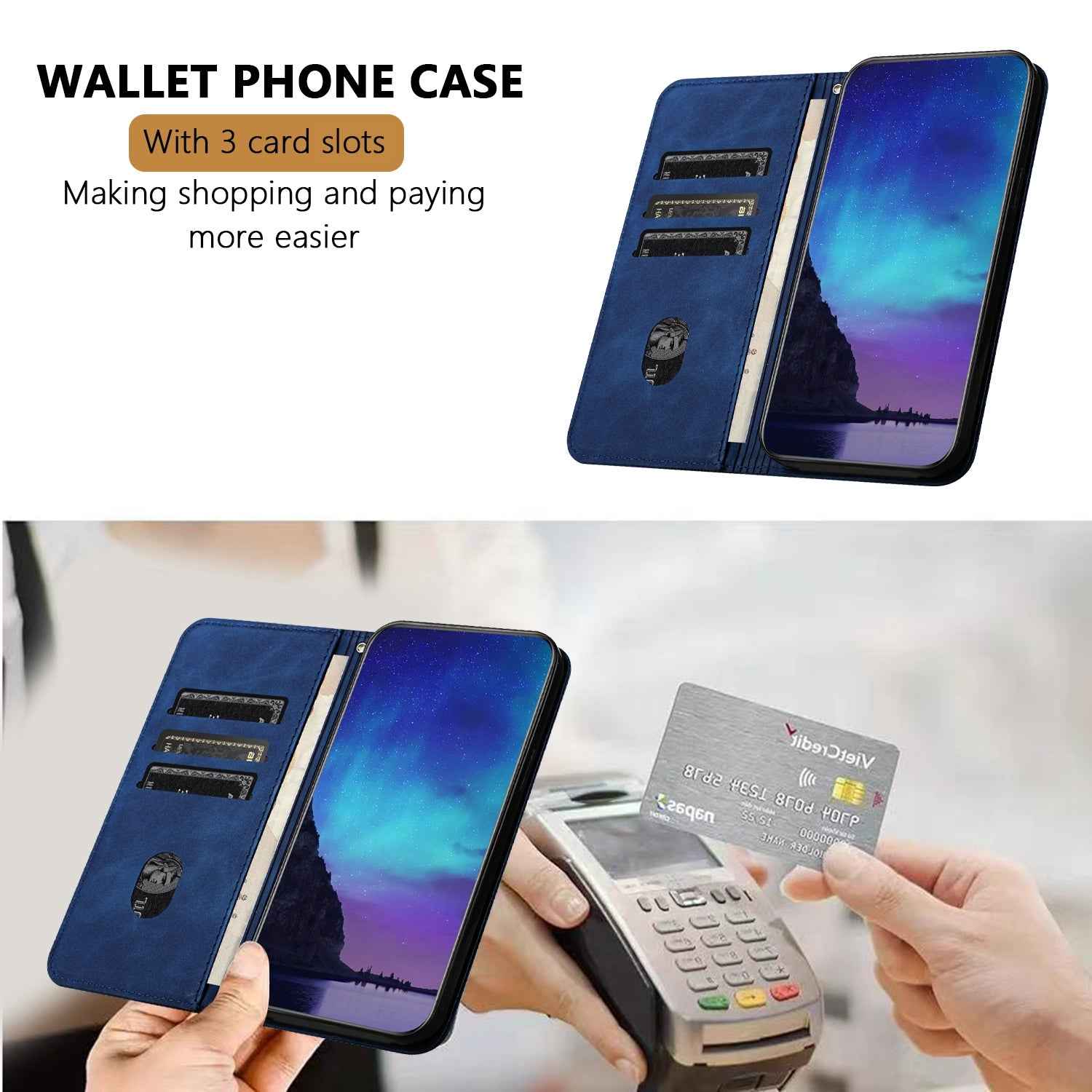 For Xiaomi 17 Ultra 5G Phone Cover Skin-touch Feel Leather Wallet Case with Stand - Blue