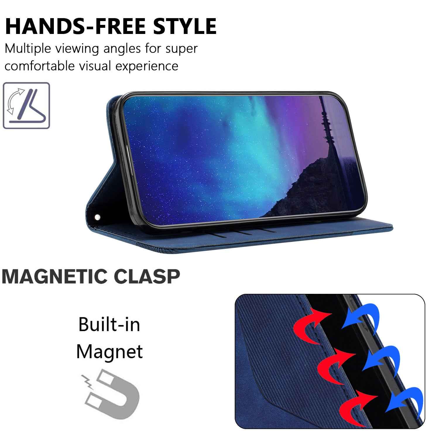 For Xiaomi 17 Ultra 5G Phone Cover Skin-touch Feel Leather Wallet Case with Stand - Blue