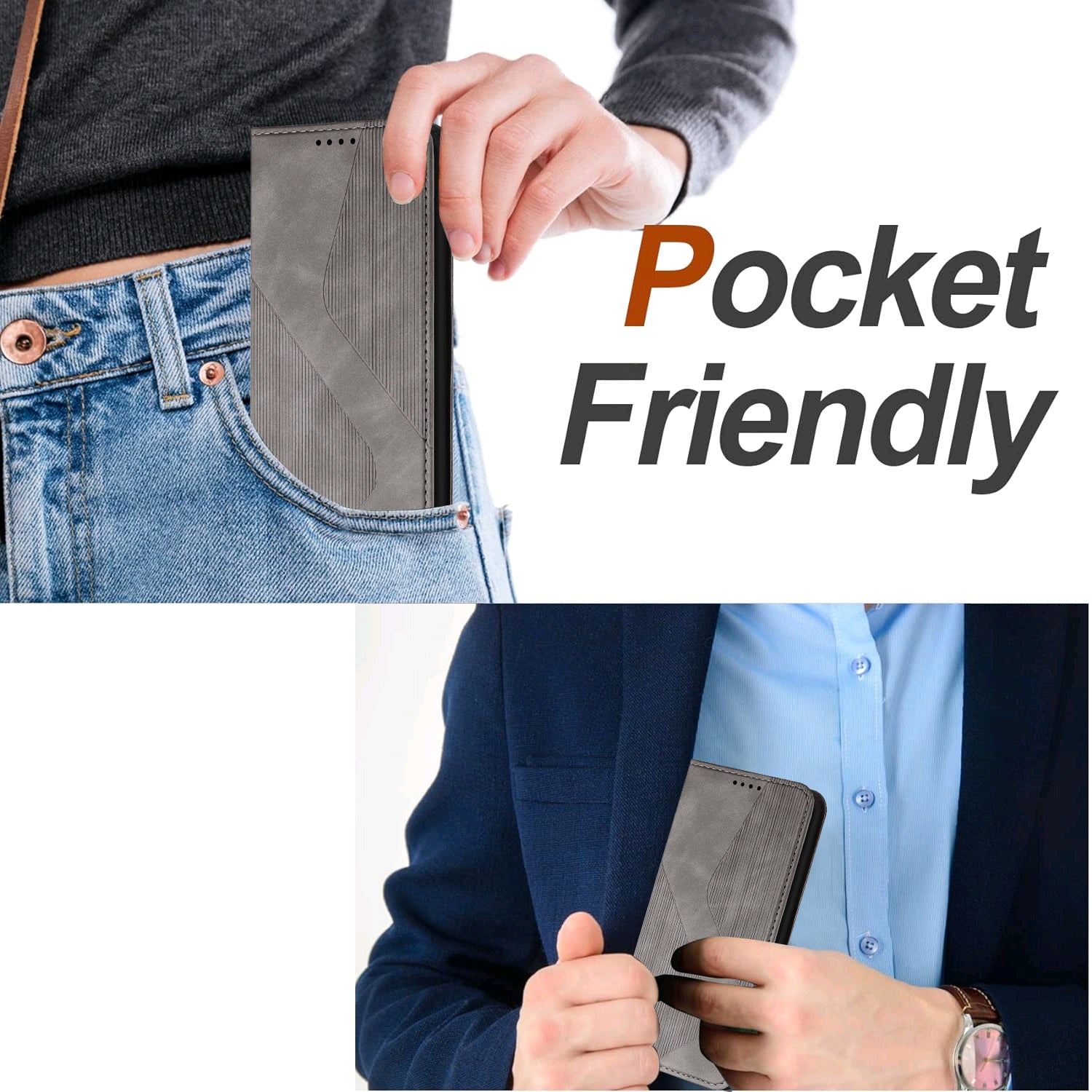 For Xiaomi Redmi Note 15 Pro 4G (Global) Phone Cover Skin-touch Feel Leather Wallet Case with Stand - Grey