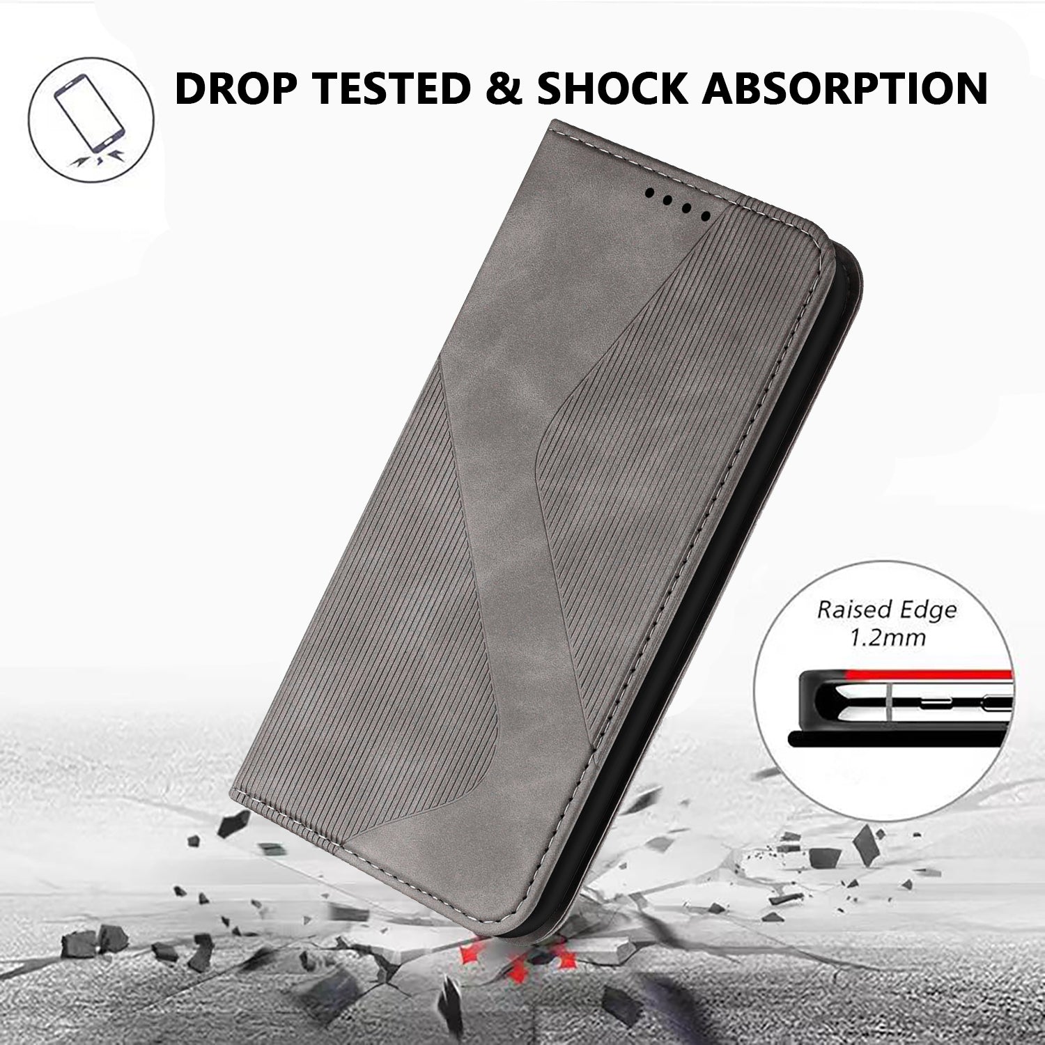 For Xiaomi Poco M8 Pro 5G / Redmi Note 15 Pro+ 5G (Global) Phone Cover Skin-touch Feel Leather Wallet Case with Stand - Grey