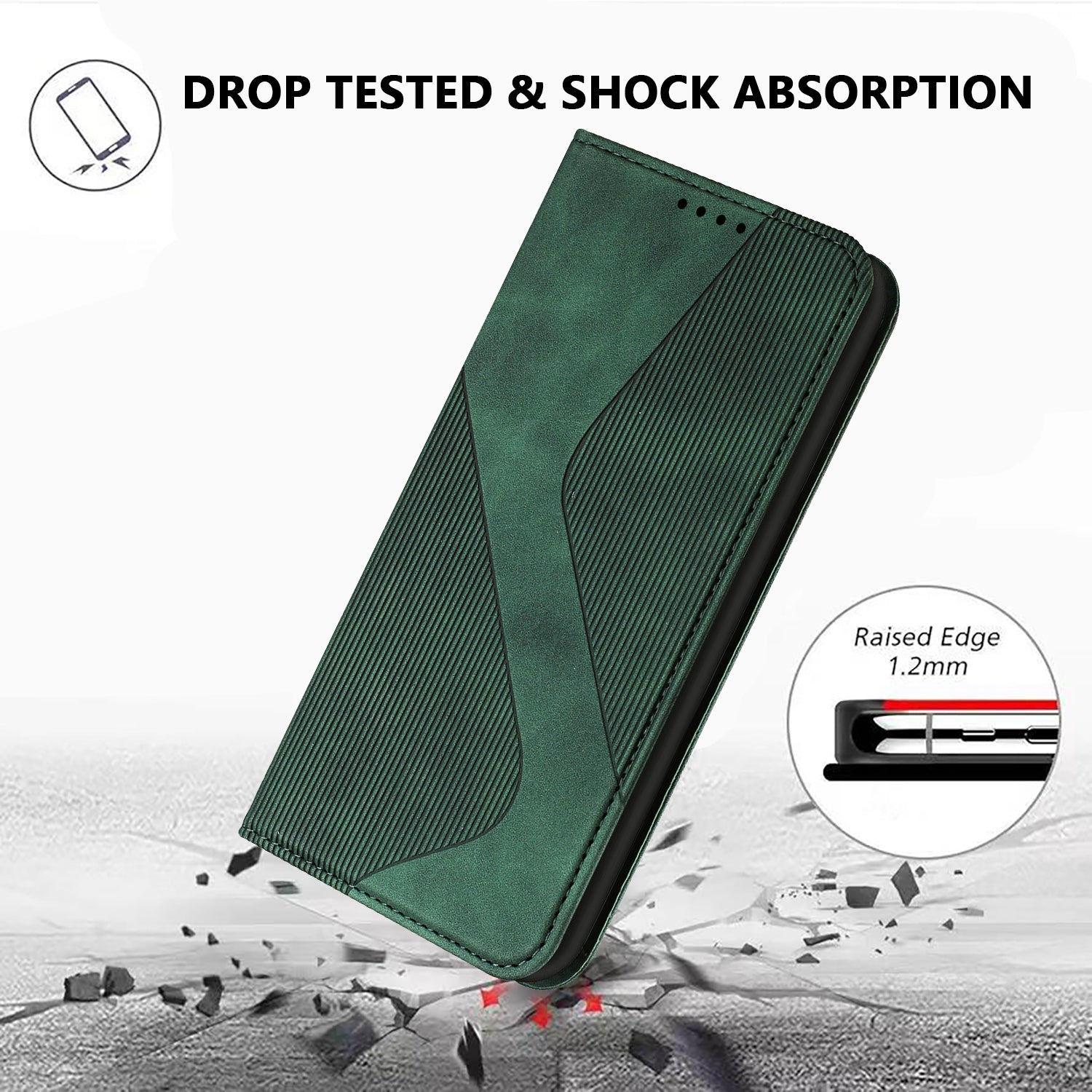 For Xiaomi Poco M8 Pro 5G / Redmi Note 15 Pro+ 5G (Global) Phone Cover Skin-touch Feel Leather Wallet Case with Stand - Green