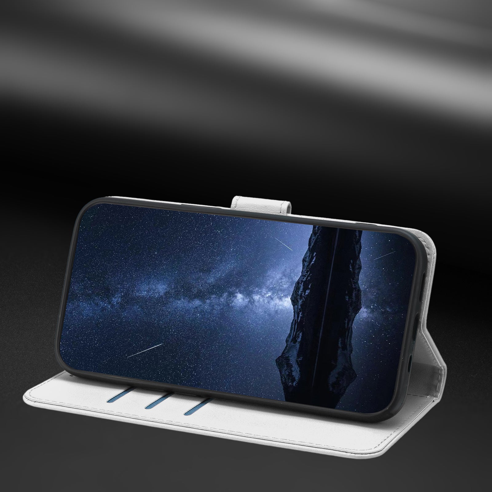 For Xiaomi Poco M8 5G / Redmi Note 15 5G (Global) / 15 4G (Global) Leather Case Wallet Stand Solid Color Anti Drop Phone Cover - Silver