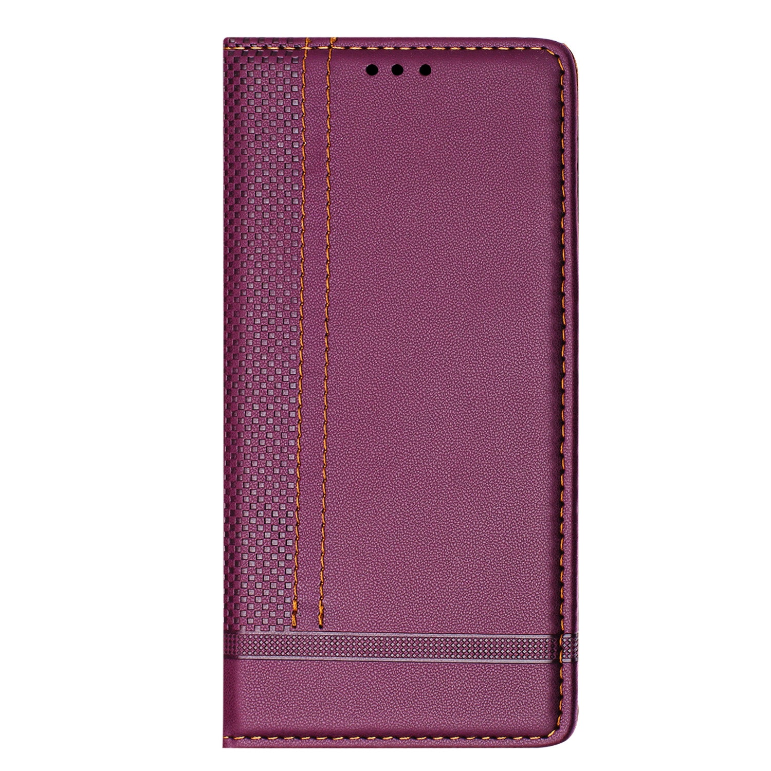 For Xiaomi Poco M8 5G / Redmi Note 15 5G (Global) / 15 4G (Global) Case L-Shaped Grid Pattern Leather Stand Phone Cover with Card Slots - Purple