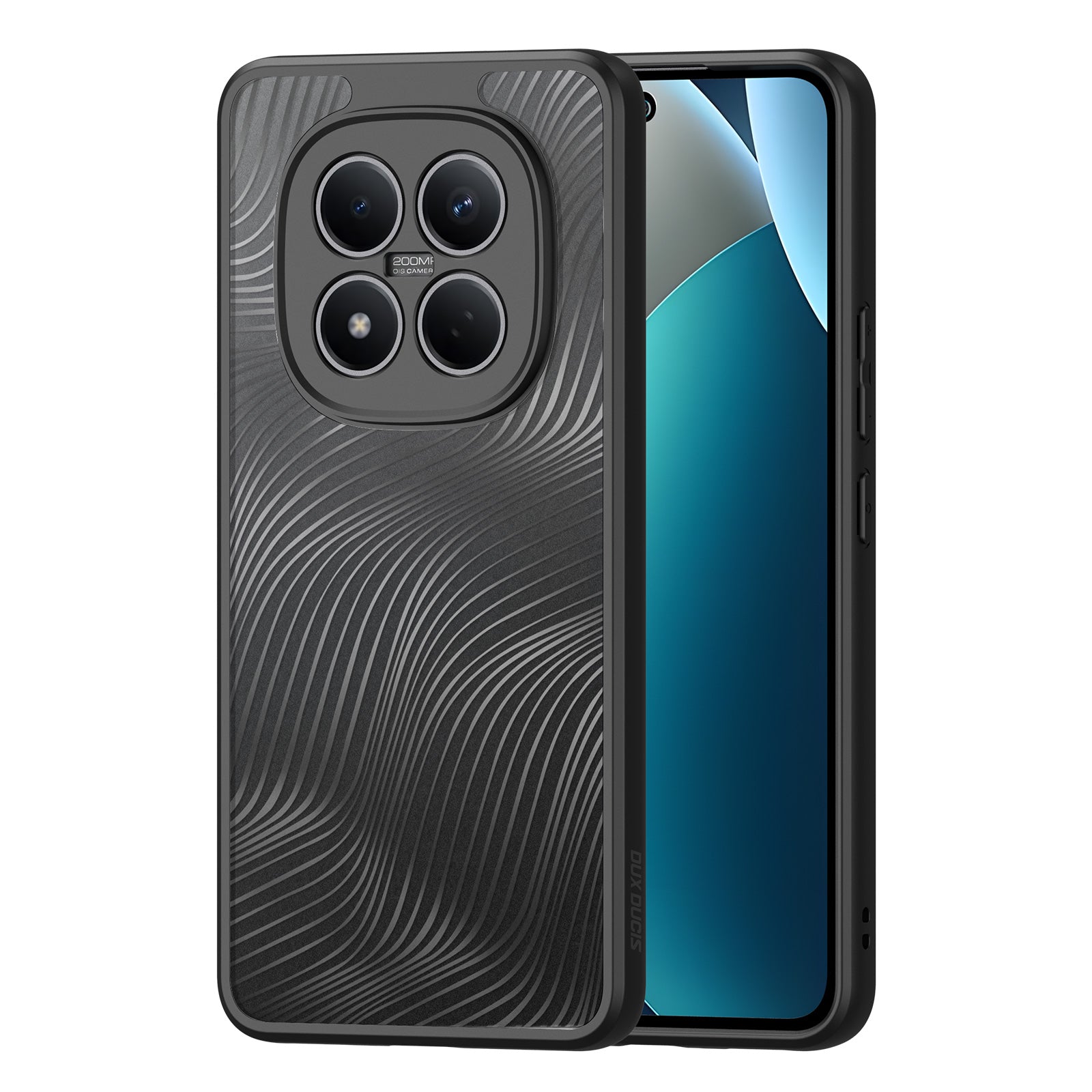 For Xiaomi Redmi Note 15 Pro 4G (Global) Case DUX DUCIS Aimo Series TPU+PC Matte Drop-proof Phone Cover (REACH Certification) - Black