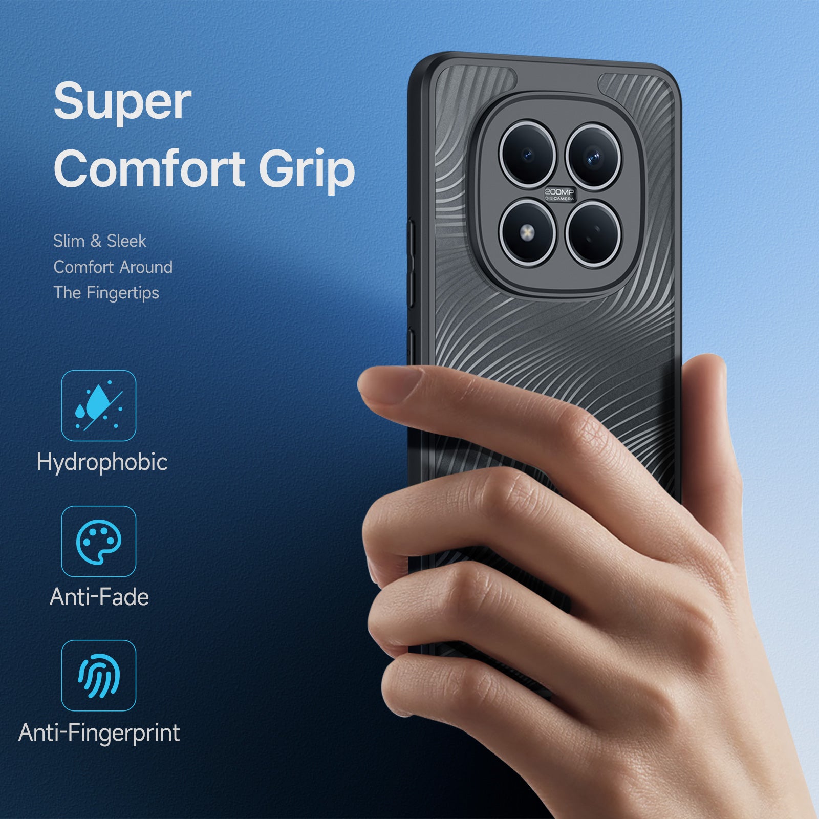For Xiaomi Redmi Note 15 Pro 4G (Global) Case DUX DUCIS Aimo Series TPU+PC Matte Drop-proof Phone Cover (REACH Certification) - Black