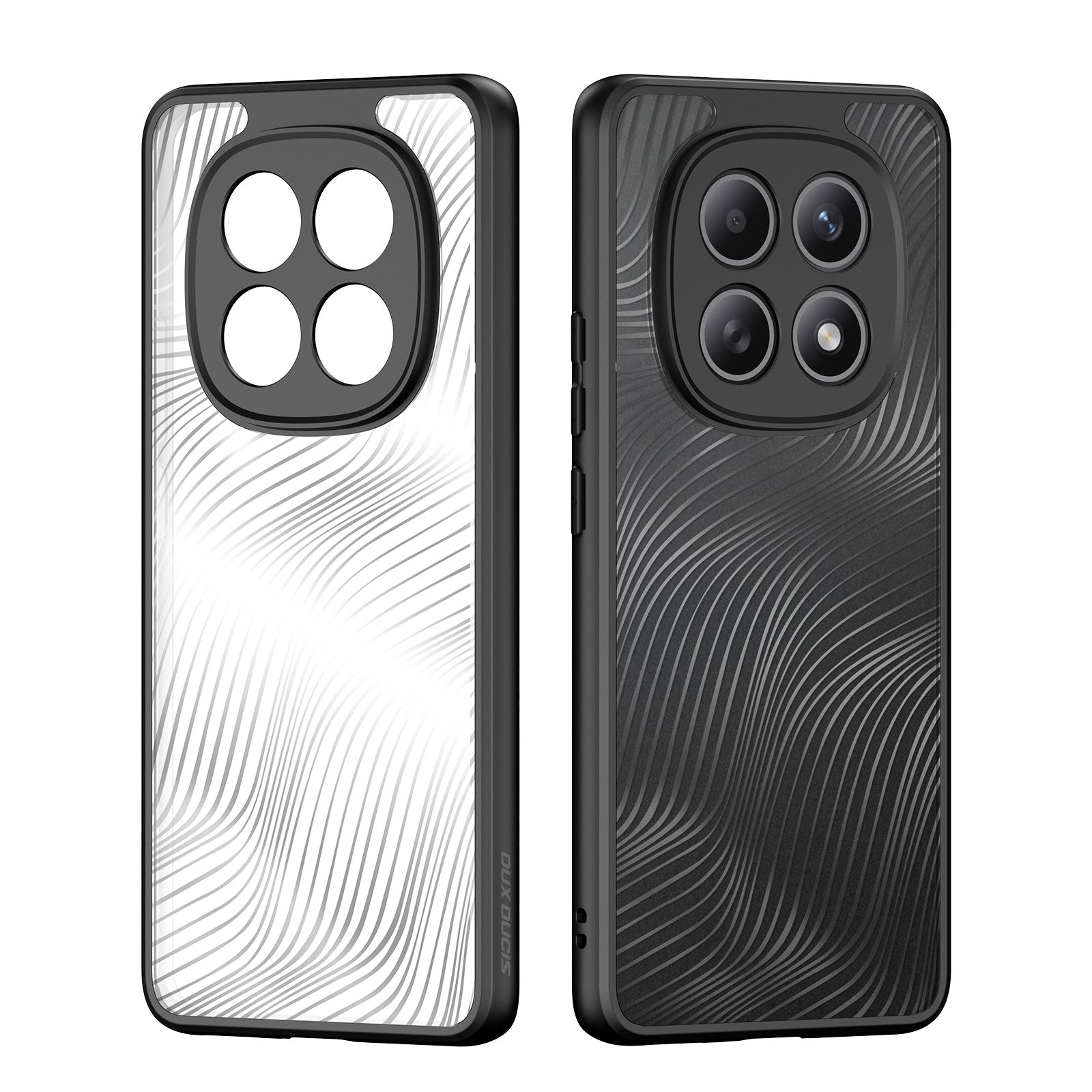 For Xiaomi Poco M8 5G / Redmi Note 15 5G (Global) / 15 4G (Global) Case DUX DUCIS Aimo Series TPU+PC Matte Drop-proof Phone Cover (REACH Certification) - Black