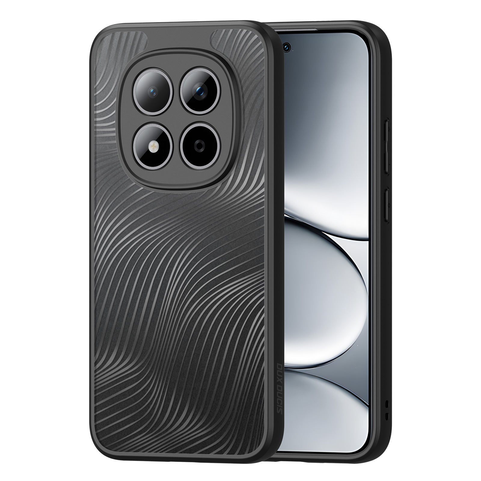 For Xiaomi Redmi Note 15 Pro 5G (Global) Case DUX DUCIS Aimo Series TPU+PC Matte Drop-proof Phone Cover (REACH Certification) - Black