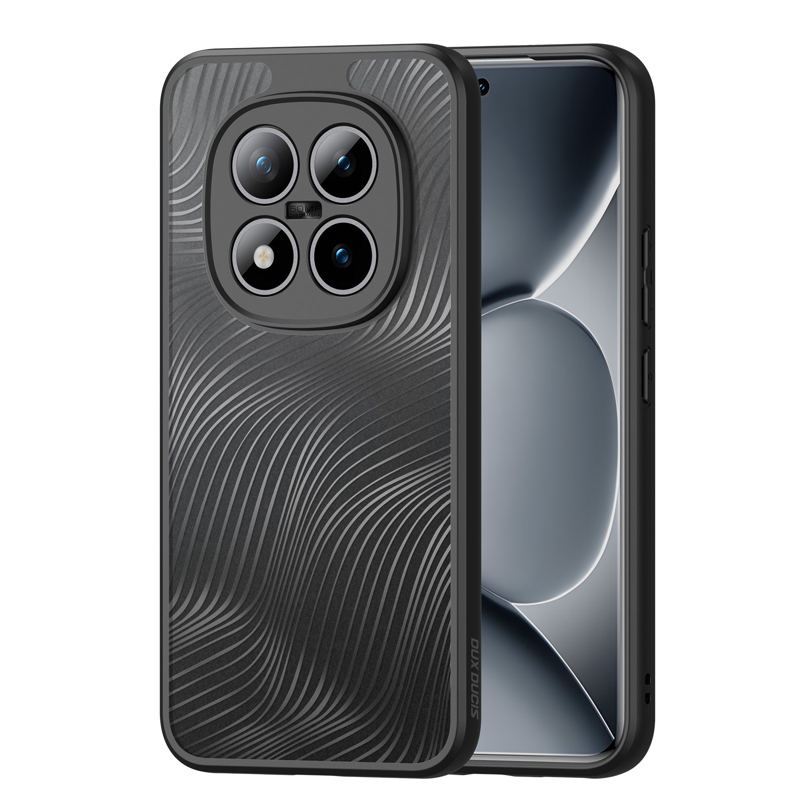 For Xiaomi Poco M8 Pro 5G / Redmi Note 15 Pro+ 5G (Global) Case DUX DUCIS Aimo Series TPU+PC Matte Drop-proof Phone Cover (REACH Certification) - Black