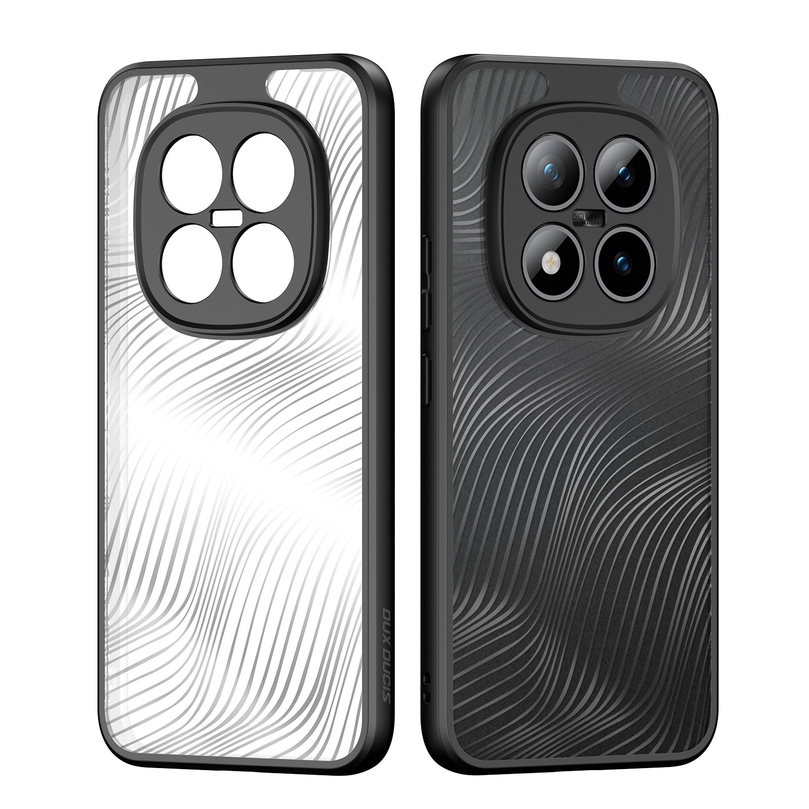 For Xiaomi Poco M8 Pro 5G / Redmi Note 15 Pro+ 5G (Global) Case DUX DUCIS Aimo Series TPU+PC Matte Drop-proof Phone Cover (REACH Certification) - Black