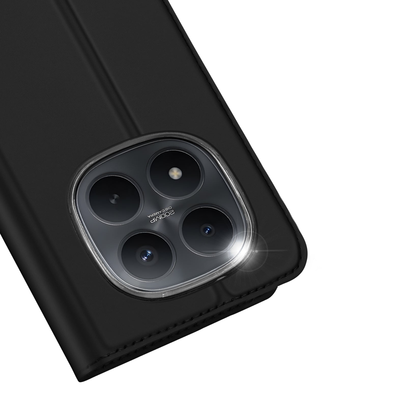 For Xiaomi Poco M8 Pro 5G / Redmi Note 15 Pro+ 5G (Global) Case DUX DUCIS Skin Pro Series Leather Stand Cover Card Holder - Black