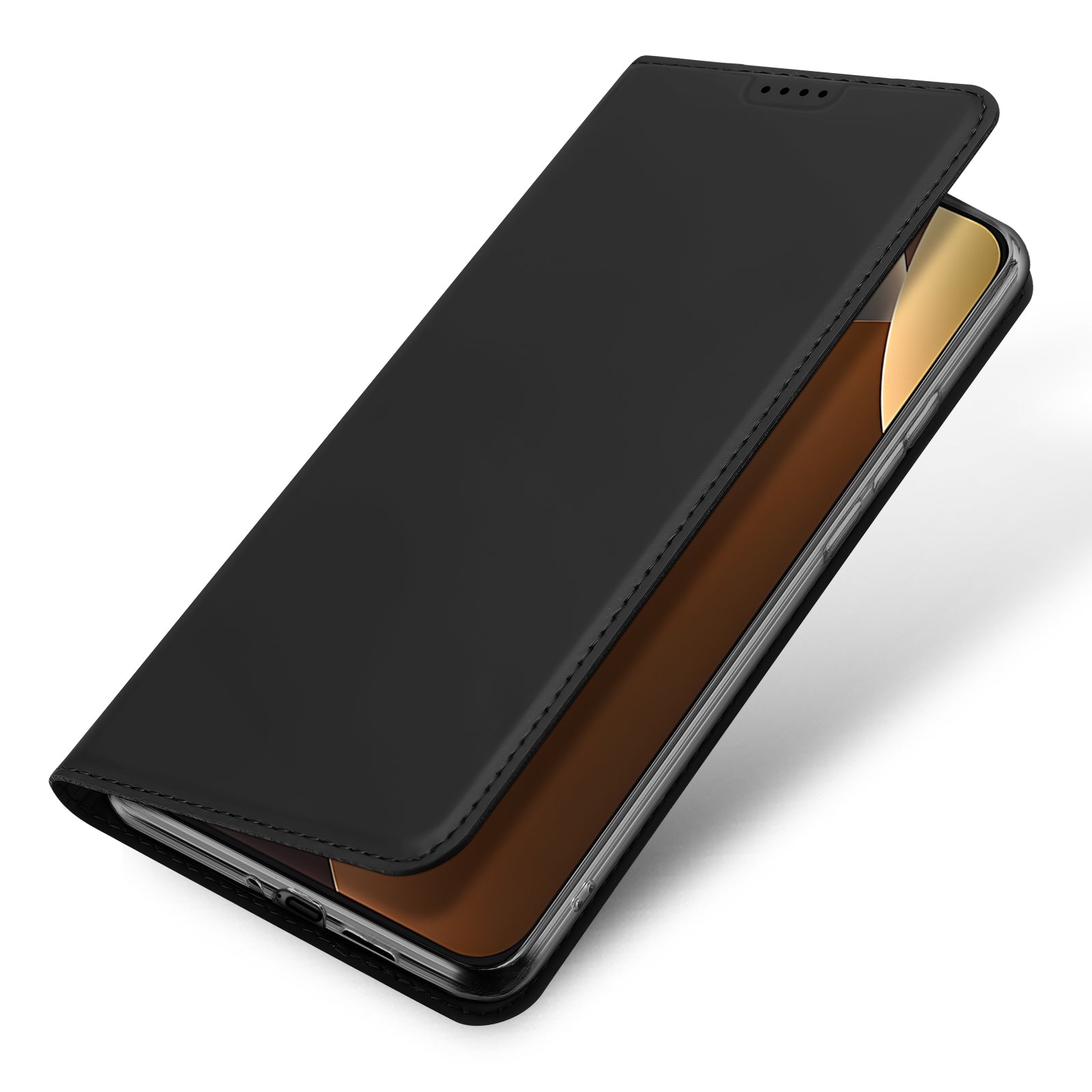 For Xiaomi Redmi Note 15 Pro 5G (Global) Case DUX DUCIS Skin Pro Series Leather Stand Cover Card Holder - Black