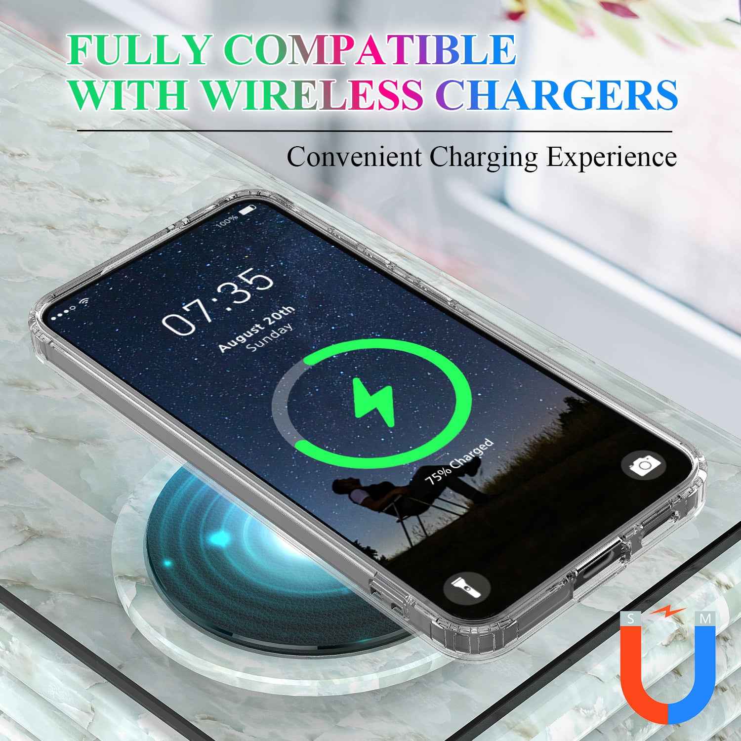For Samsung Galaxy A57 5G Clear Phone Magnetic Case TPU + Acrylic Back Cover - Clear