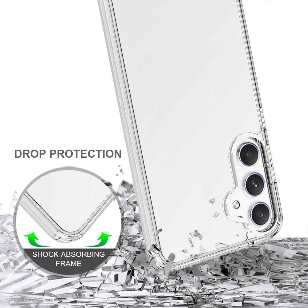 For Samsung Galaxy A57 5G Clear Phone Case TPU+Acrylic Shockproof Phone Back Cover - Clear
