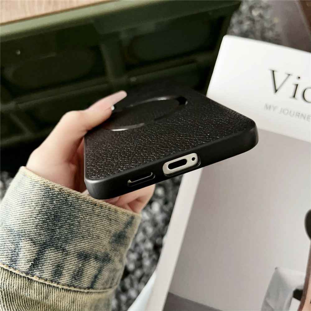 For Samsung Galaxy A57 5G Magnetic Case Litchi Texture PU Leather + TPU Phone Back Cover - Blue