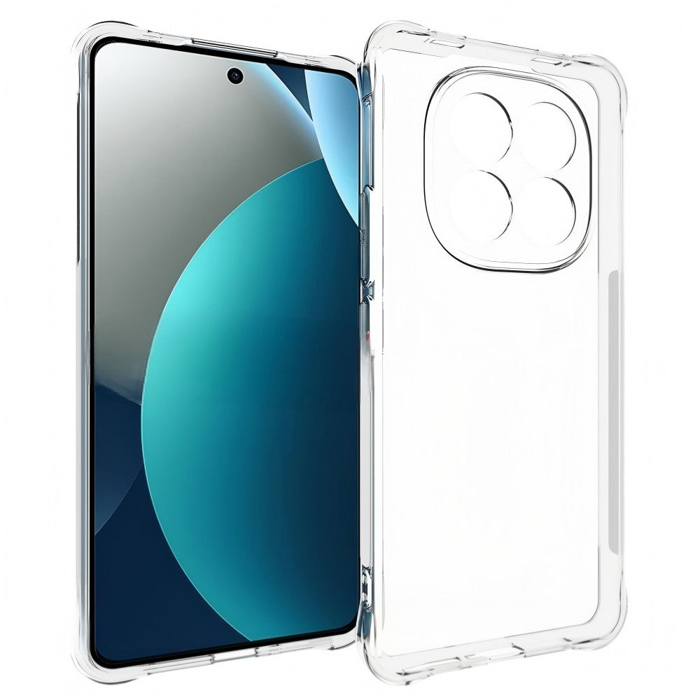 For Xiaomi Redmi Note 15 Pro 4G (Global) Clear TPU Case WANLONFENG TM Series 2.0mm Phone Back Cover - Transparent