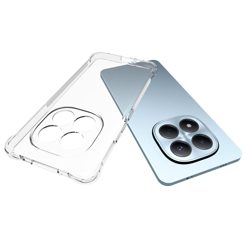 For Xiaomi Redmi Note 15 Pro 4G (Global) Clear TPU Case WANLONFENG TM Series 2.0mm Phone Back Cover - Transparent