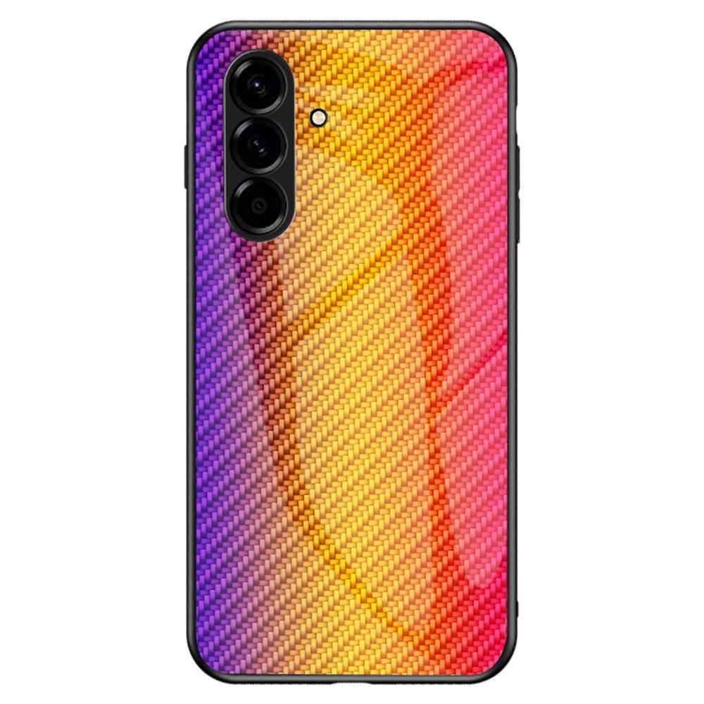 For Samsung Galaxy A57 5G Case Tempered Glass Shockproof Phone Cover - Golden Fiber
