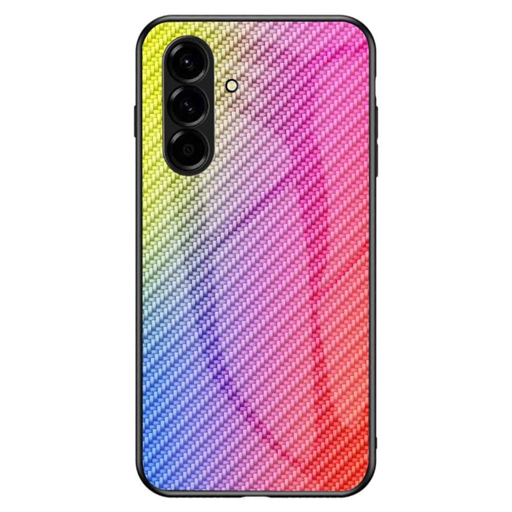 For Samsung Galaxy A57 5G Case Tempered Glass Shockproof Phone Cover -  Colorful Fiber