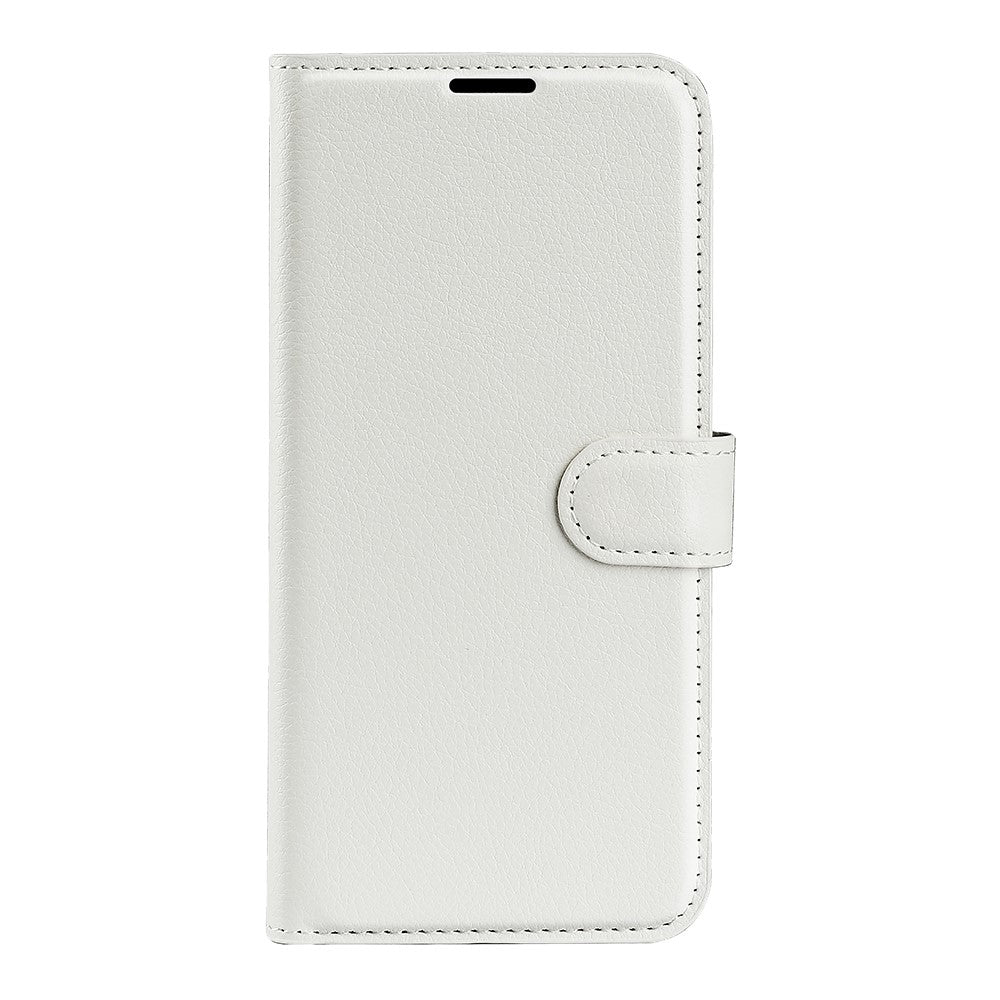 For Xiaomi Redmi Note 15 4G (Global) Case Wallet Stand Litchi Texture Shockproof Leather Phone Cover - White
