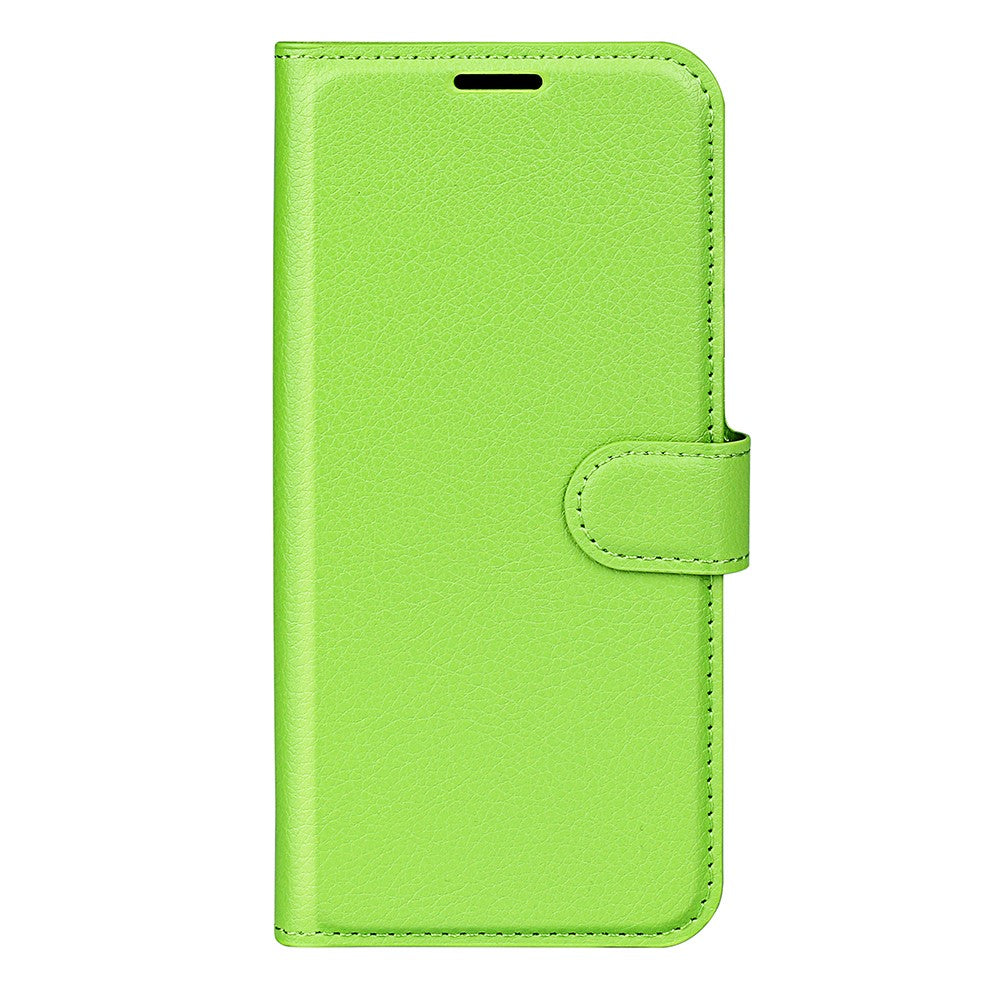 For Xiaomi Redmi Note 15 4G (Global) Case Wallet Stand Litchi Texture Shockproof Leather Phone Cover - Green