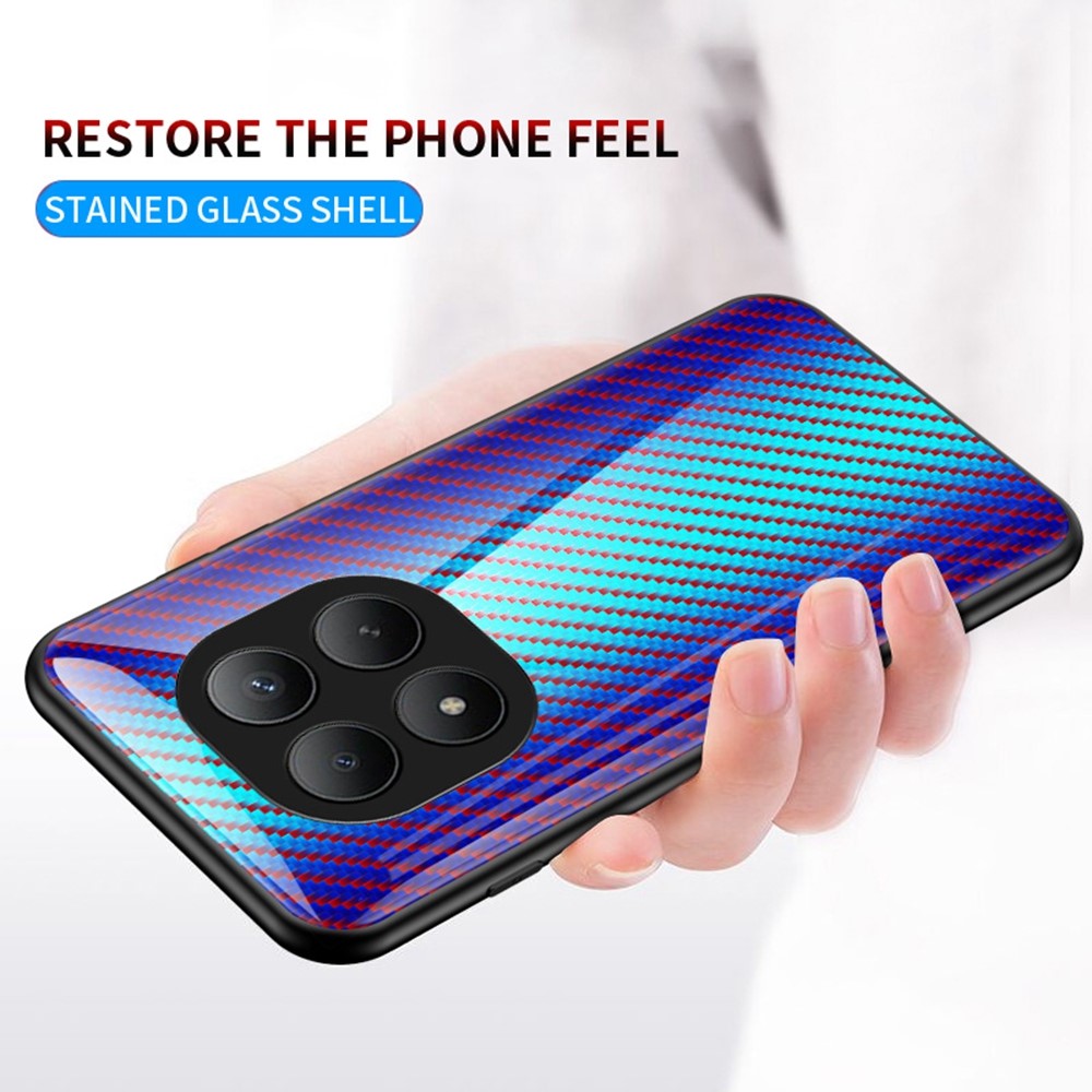 For Xiaomi Poco M8 Pro 5G / Redmi Note 15 Pro+ 5G (Global) Case Tempered Glass Shockproof Phone Cover - Colorful Fiber