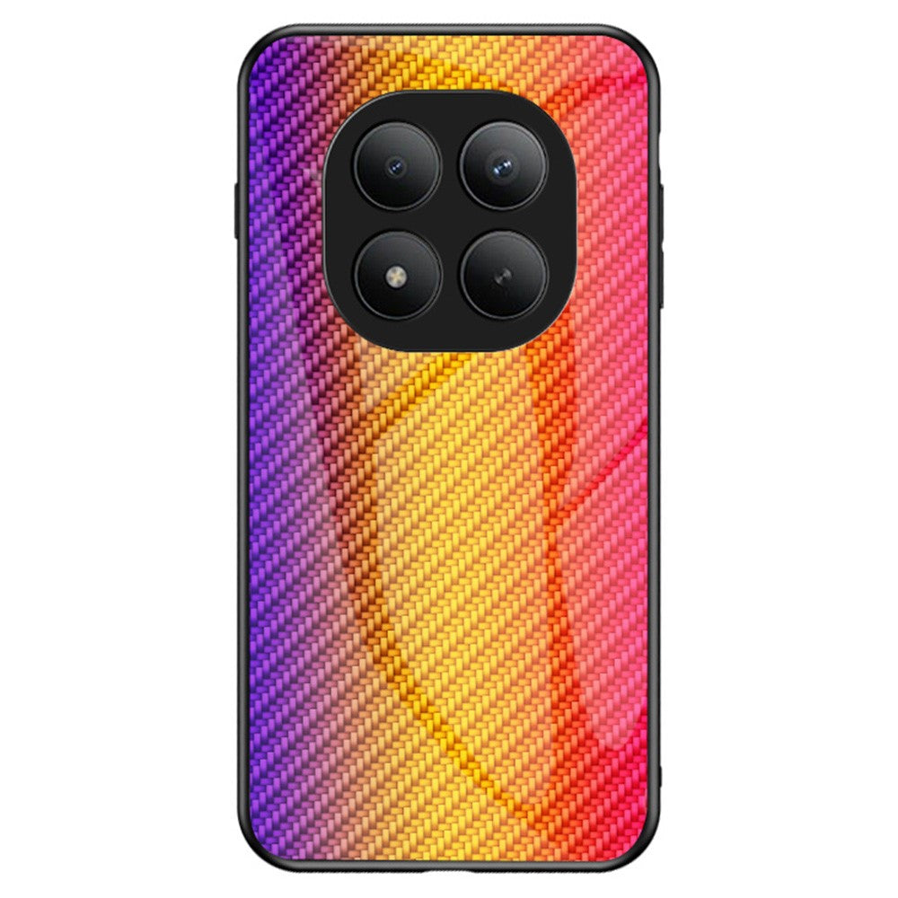 For Xiaomi Poco M8 Pro 5G / Redmi Note 15 Pro+ 5G (Global) Case Tempered Glass Shockproof Phone Cover - Golden Fiber