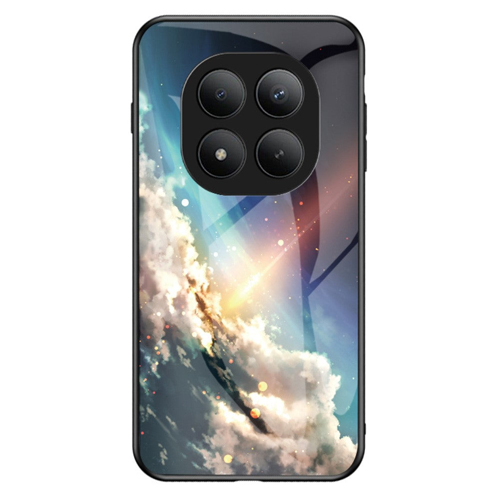 For Xiaomi Poco M8 Pro 5G / Redmi Note 15 Pro+ 5G (Global) Case Starry Sky Pattern Tempered Glass Phone Cover - Bright Starry Sky