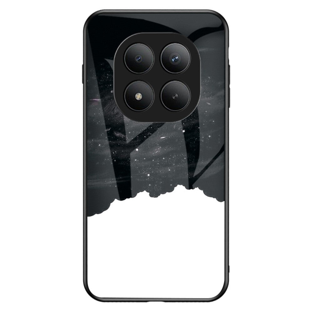 For Xiaomi Poco M8 Pro 5G / Redmi Note 15 Pro+ 5G (Global) Case Starry Sky Pattern Tempered Glass Phone Cover - Cosmic Starry Sky