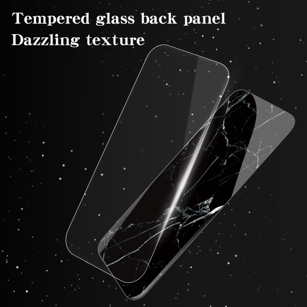 For Xiaomi Redmi Note 15 Pro 5G (Global) Case Marble Pattern Tempered Glass + PC + TPU Protective Phone Cover - Flying Pigeon Marble