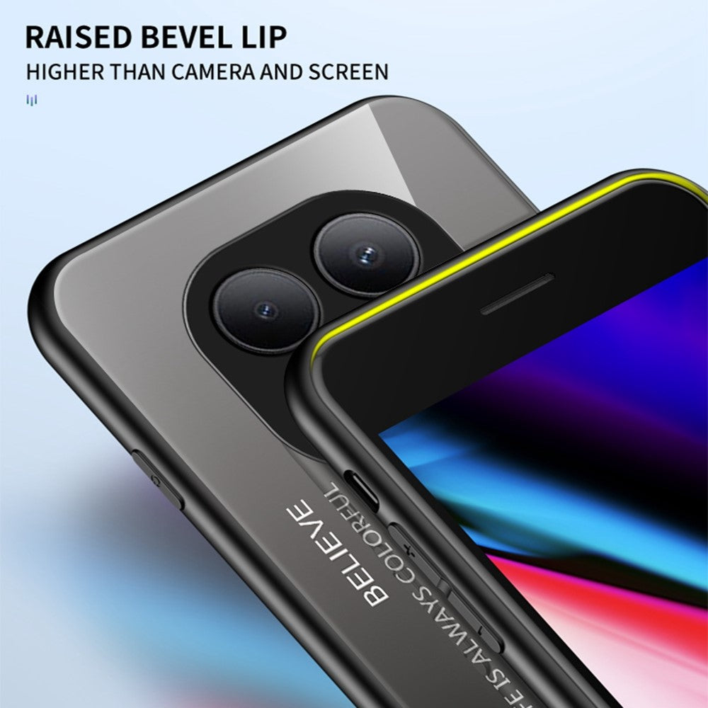 For Xiaomi Redmi Note 15 Pro 5G (Global) Case Anti-Scratch Tempered Glass + PC + TPU Phone Cover - Black