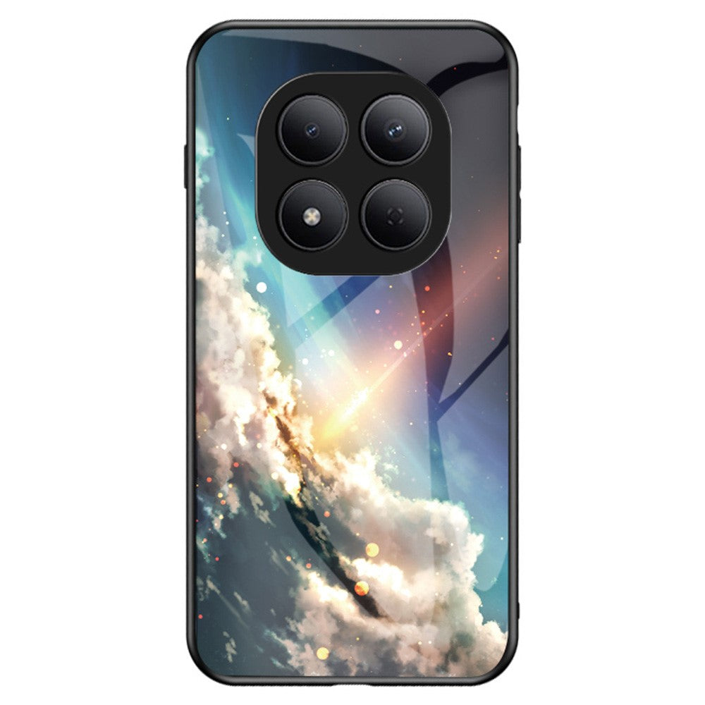 For Xiaomi Redmi Note 15 Pro 5G (Global) Case Starry Sky Pattern Tempered Glass Phone Cover - Bright Starry Sky