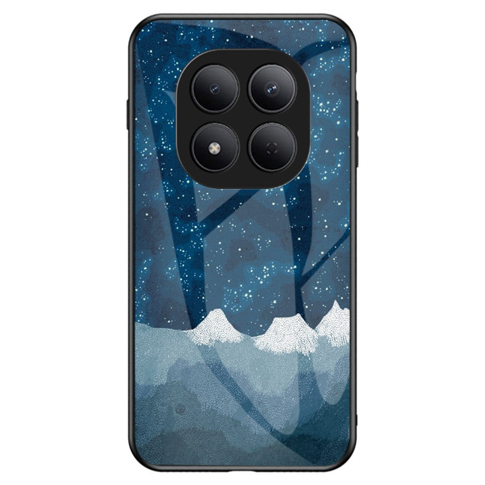 For Xiaomi Redmi Note 15 Pro 5G (Global) Case Starry Sky Pattern Tempered Glass Phone Cover -  Scattering Starry