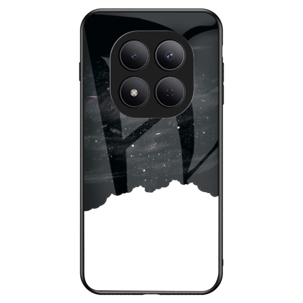 For Xiaomi Redmi Note 15 Pro 5G (Global) Case Starry Sky Pattern Tempered Glass Phone Cover - Cosmic Starry Sky