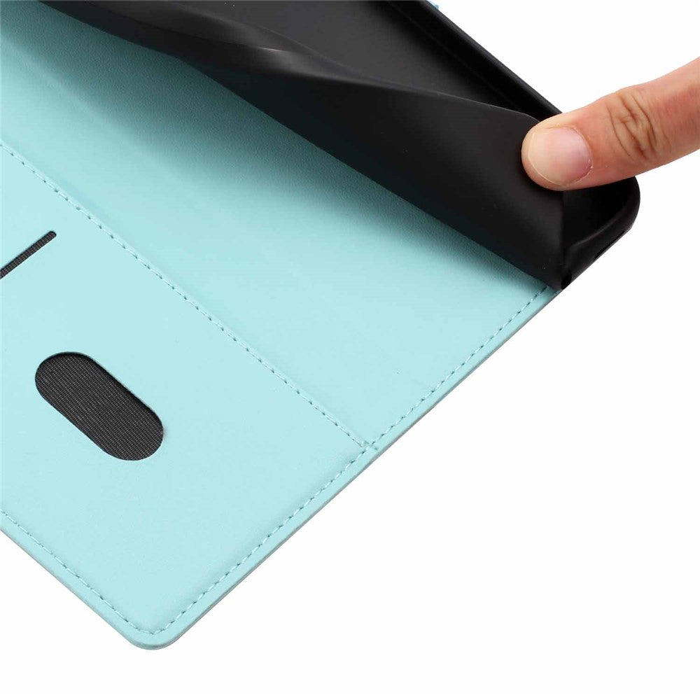 For Xiaomi Poco M8 5G / Redmi Note 15 5G (Global) Stand Case Tree-and-Cat Pattern PU Leather Wallet Protective Phone Cover with Wrist Strap - Light Green