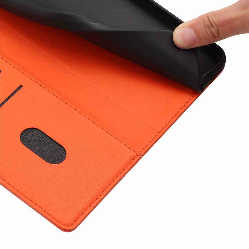 For Xiaomi 17 Pro Stand Case Tree-and-Cat Pattern PU Leather Wallet Protective Phone Cover with Wrist Strap - Orange