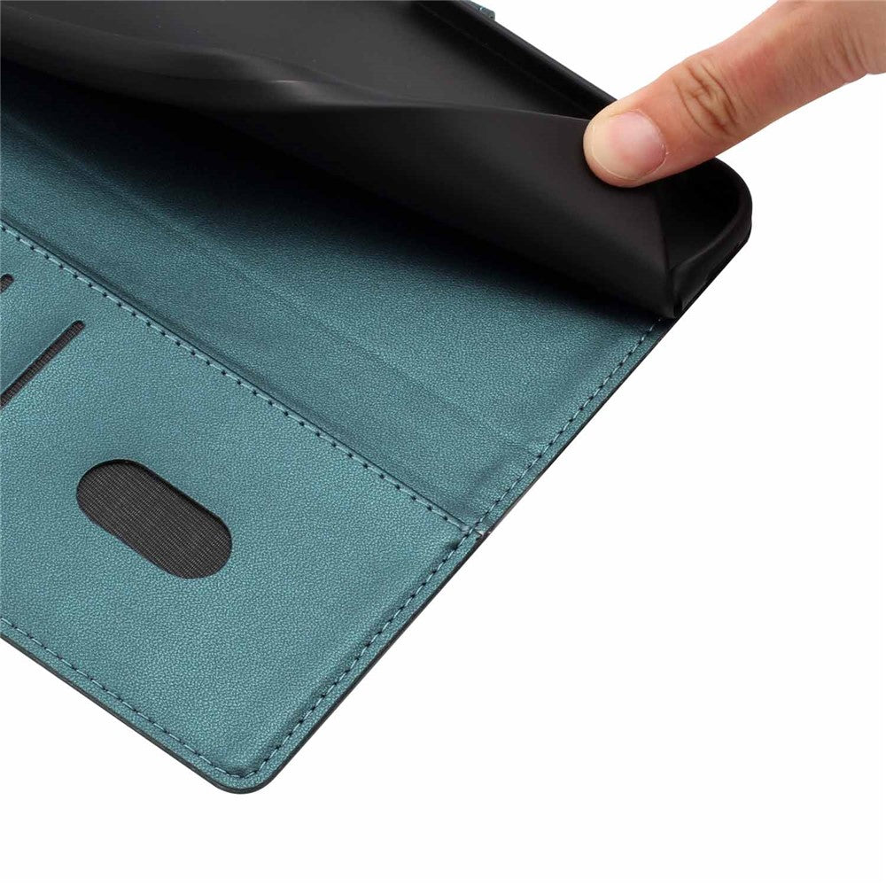 For Xiaomi 17 Pro Max Stand Case Tree-and-Cat Pattern PU Leather Wallet Protective Phone Cover with Wrist Strap - Blackish Green