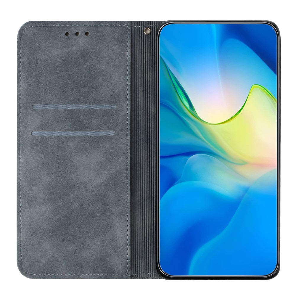 For Xiaomi Redmi Note 15 Pro 4G (Global) Case Imprinted Flower Wallet Stand Leather Phone Cover - Grey