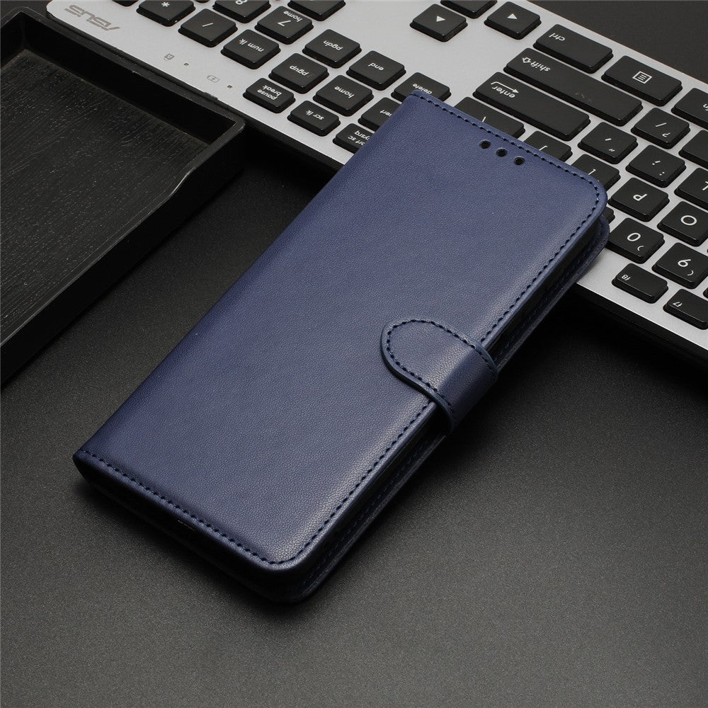 For Xiaomi Redmi Note 15 4G (Global) Case Stand Wallet Leather Phone Cover with Strap - Blue