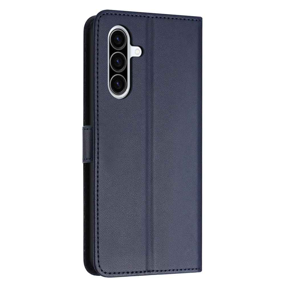 For Samsung Galaxy A57 5G Case Stand Wallet Leather Phone Cover with Strap - Blue