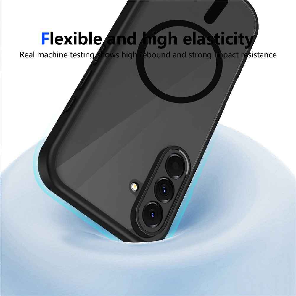 For Samsung Galaxy A57 5G Magnetic Case Skin Touch Matte PC + TPU Anti-Drop Phone Cover - Translucent