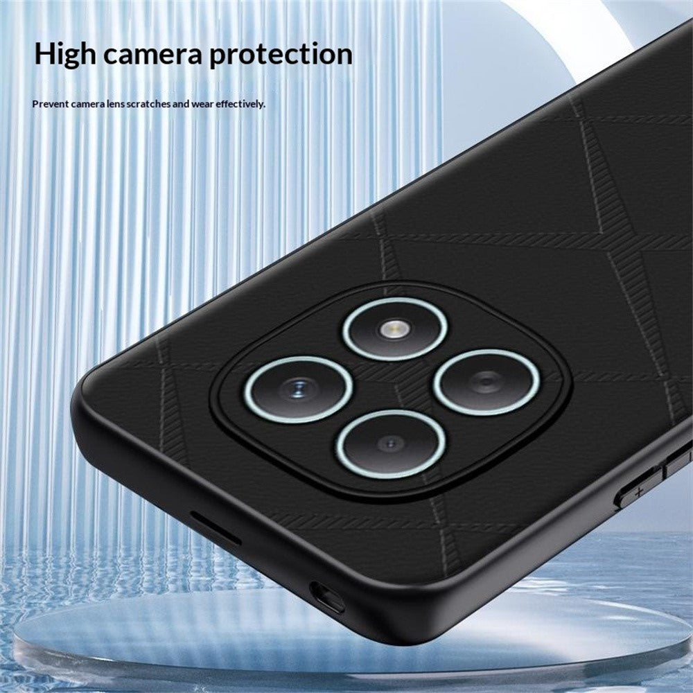 Phone Case For Xiaomi Poco M8 5G / Redmi Note 15 5G (Global) / 15 4G (Global) X-Patterned TPU PU Leather PC Anti-Drop Phone Cover - Grey