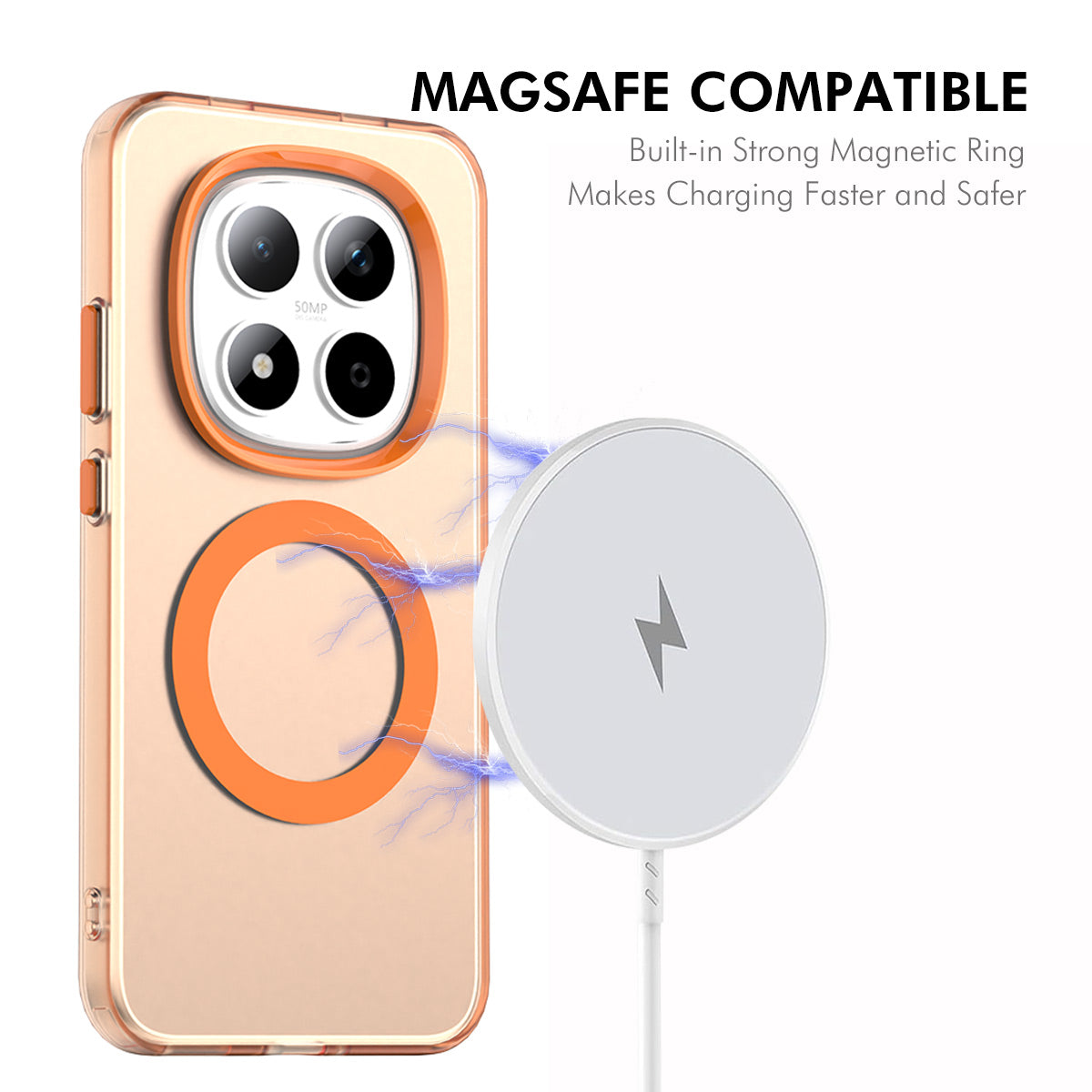 For Xiaomi Redmi Note 15 Pro 5G (Global) Magnetic Case with 9H Tempered Glass ENKAY HAT PRINCE PC TPU Phone Cover - Green