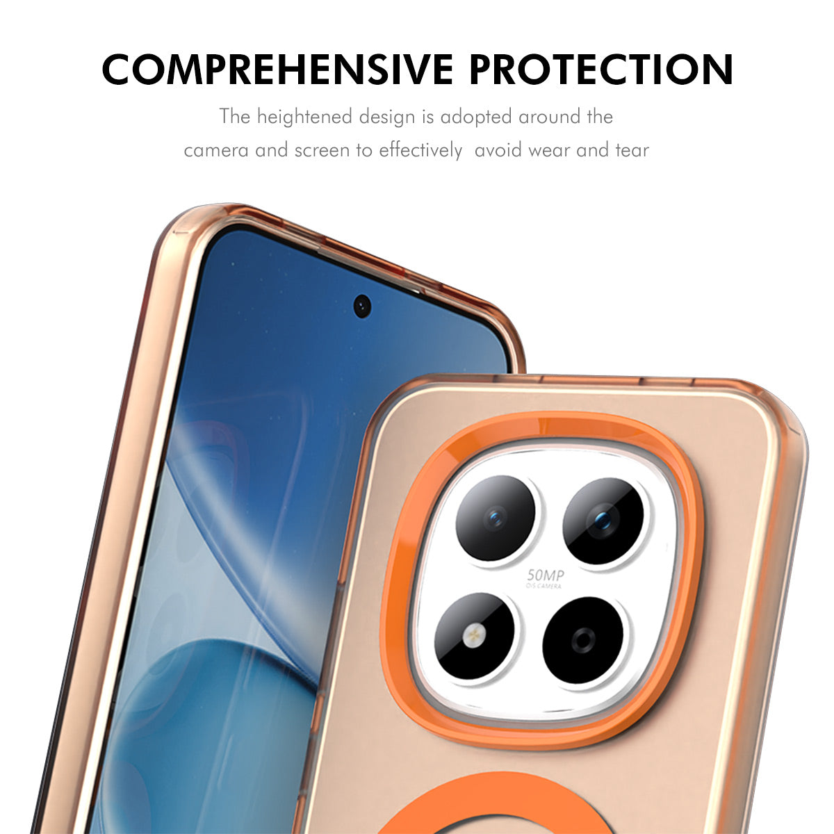 For Xiaomi Redmi Note 15 Pro 5G (Global) Magnetic Case with 9H Tempered Glass ENKAY HAT PRINCE PC TPU Phone Cover - Green