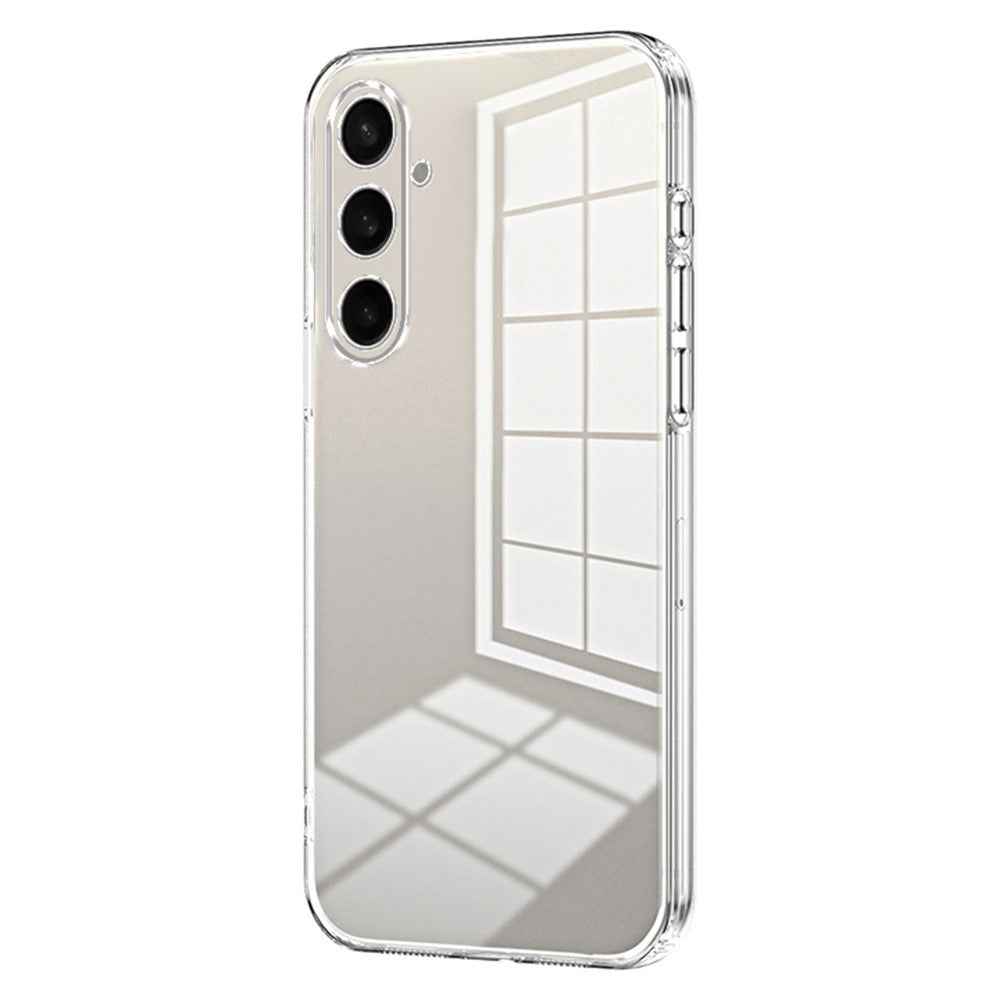 For Samsung Galaxy A57 5G Case Electroplating Frame Soft TPU Phone Cover - Transparent