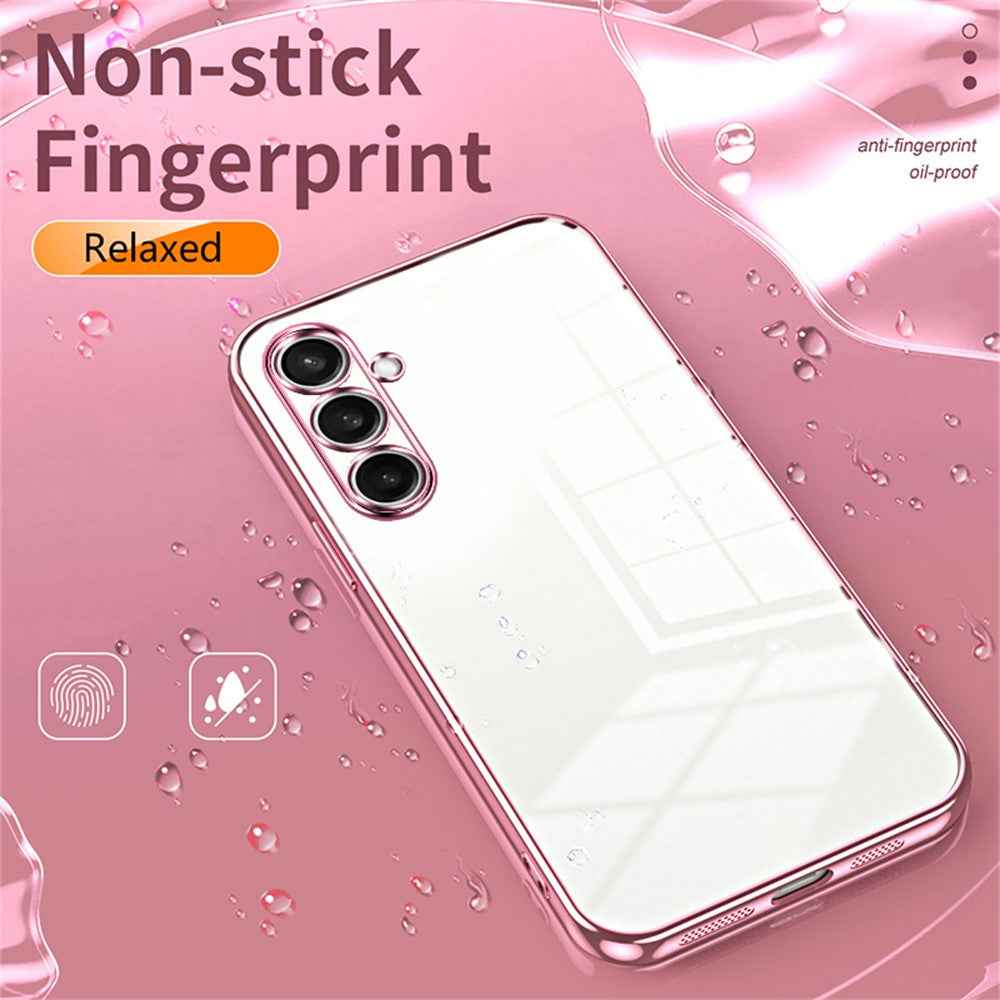 For Samsung Galaxy A57 5G Case Electroplating Frame Soft TPU Phone Cover - Green