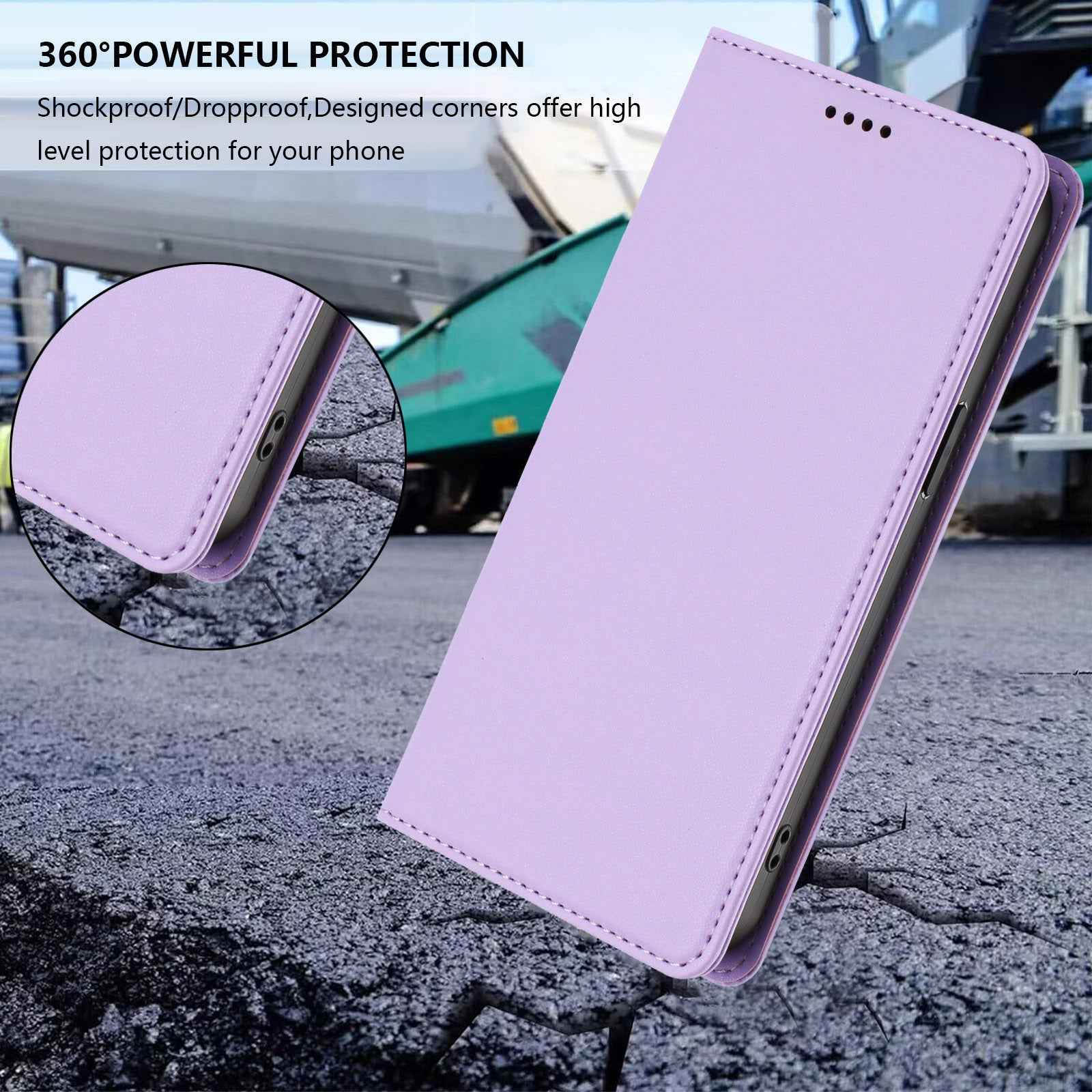 For Xiaomi 17 Ultra 5G Leather Wallet Case Magnetic Closure RFID Blocking Phone Cover - Light Purple