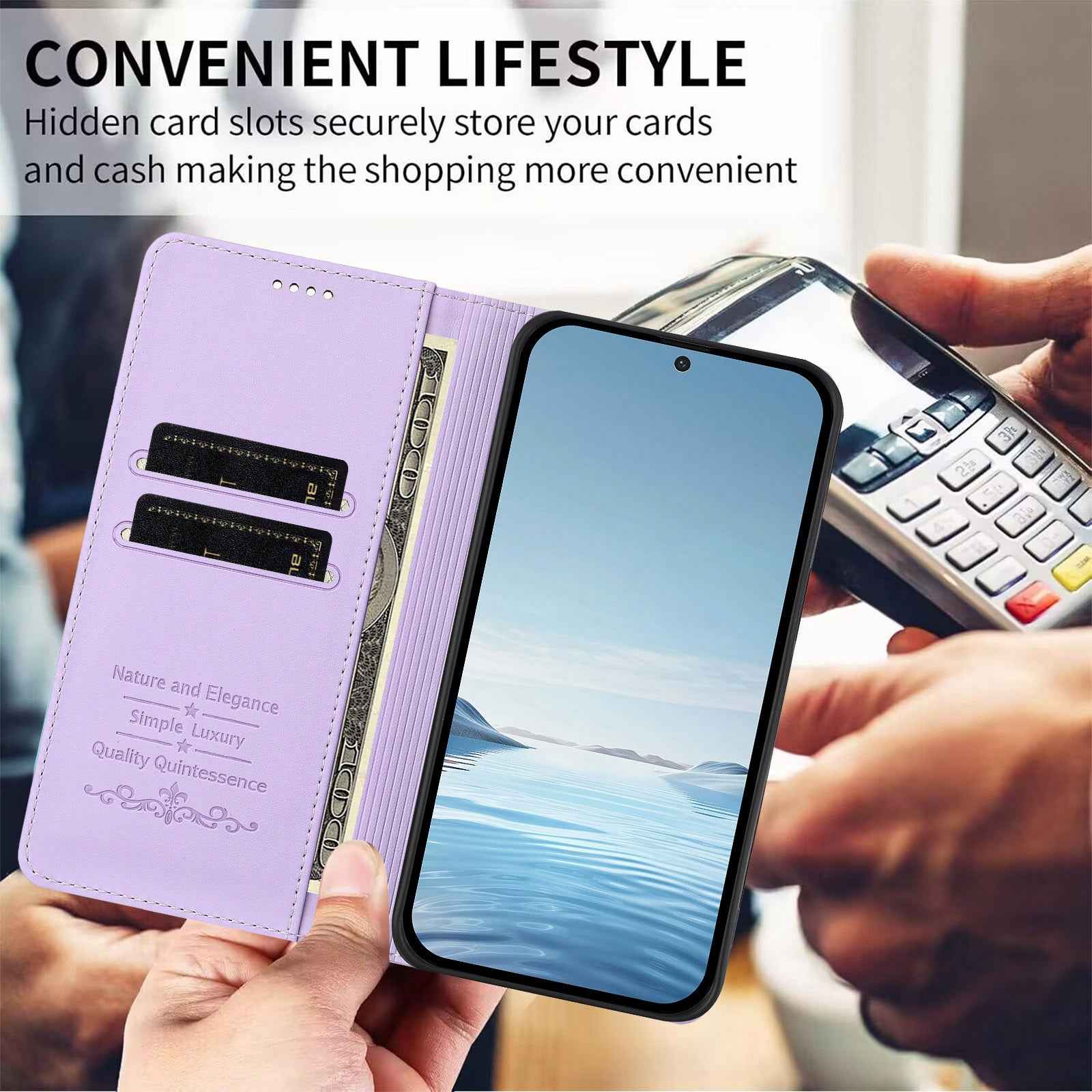 For Xiaomi 17 Ultra 5G Leather Wallet Case Magnetic Closure RFID Blocking Phone Cover - Light Purple