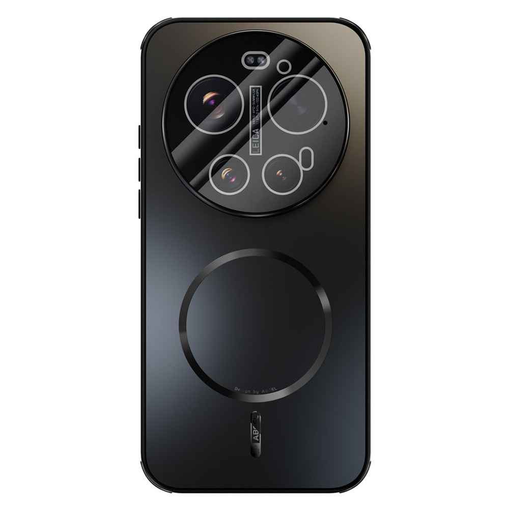 ABEEL For Xiaomi 17 Ultra 5G Magnetic Case TPU PC Cooling Matte Phone Back Cover with Lens Film - Black
